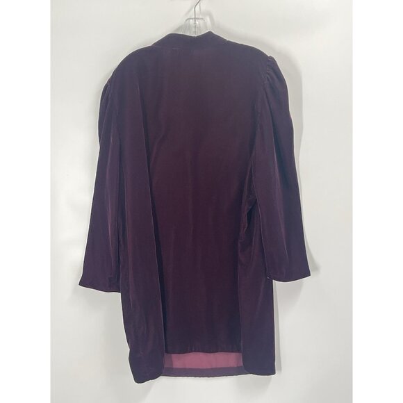 GAP Velvet Puff Long Sleeve Shift Dress Burgundy Whimsigoth Dark Romantic XXL - Picture 5 of 5